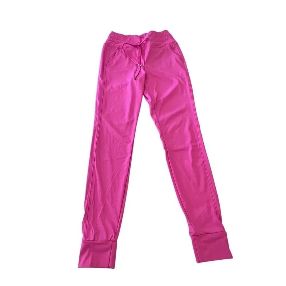 Halara Women's High Waisted Drawstring Pockets Jogger Pants Pink Small